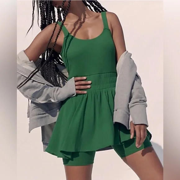 Full Court Dress at Free People in Kale, Size: S
